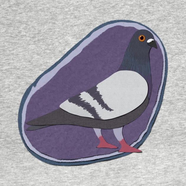 Paper craft pigeon by Black Squirrel CT